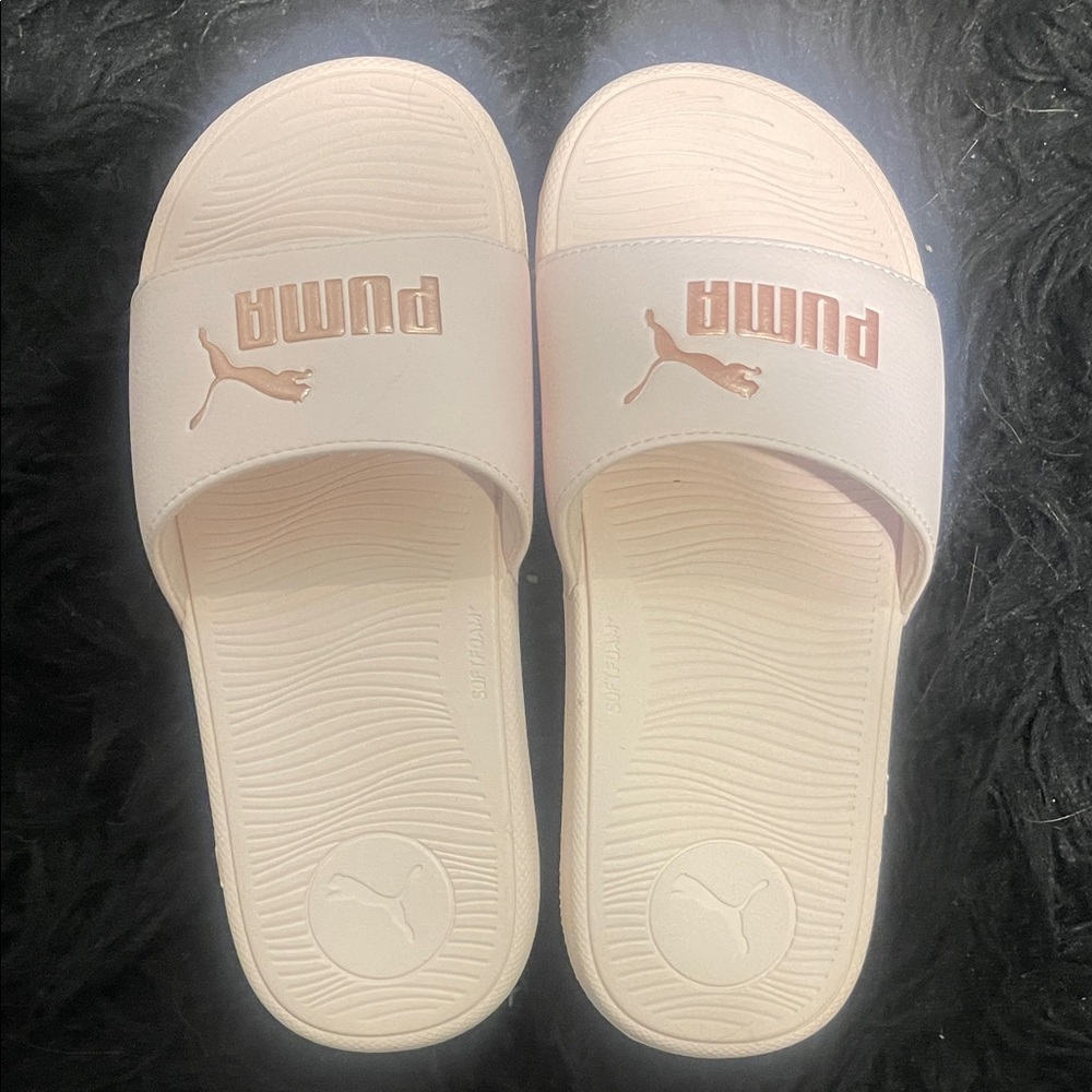 Puma Soft Pink Slide Sandals